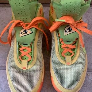 Nike Green and Orange Sneakers